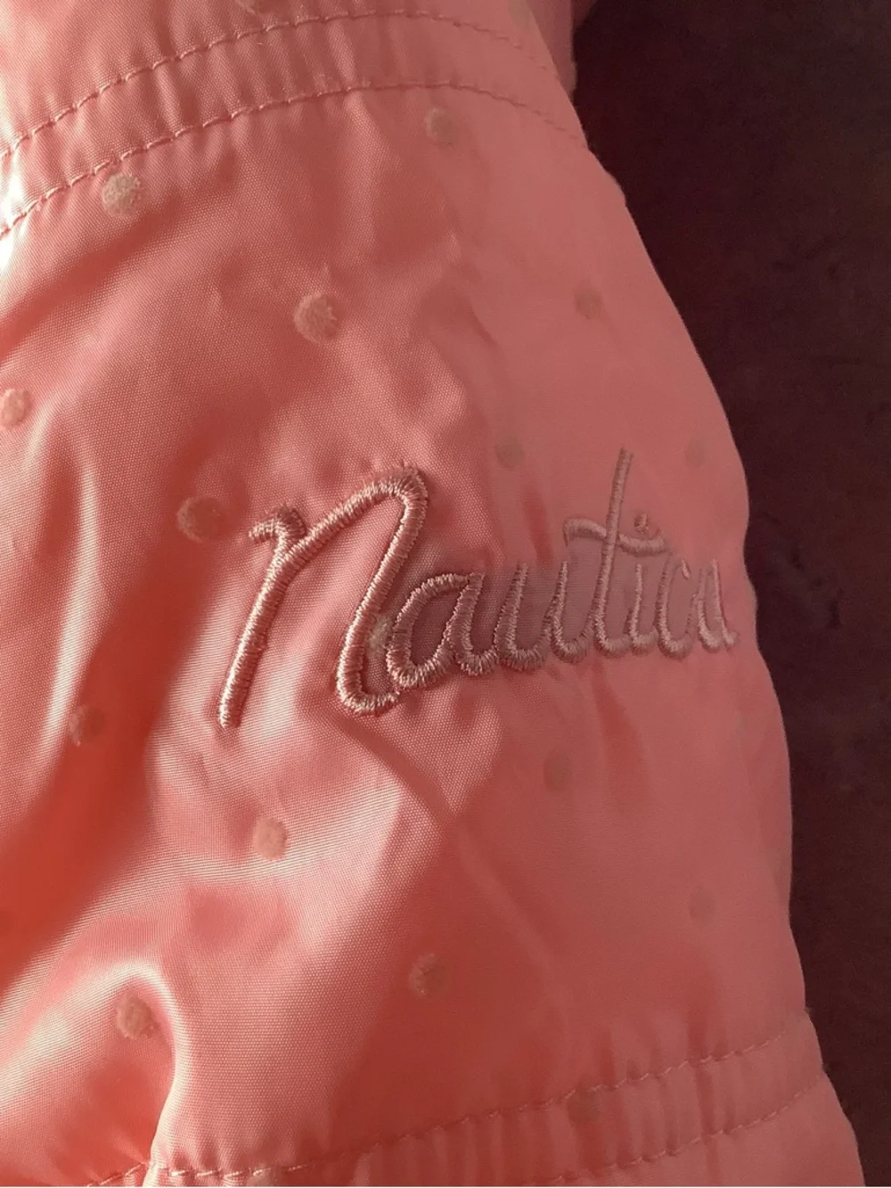Nautica Pink Hooded Baby One-Piece Snowsuit with detachable Faux Fur Trim